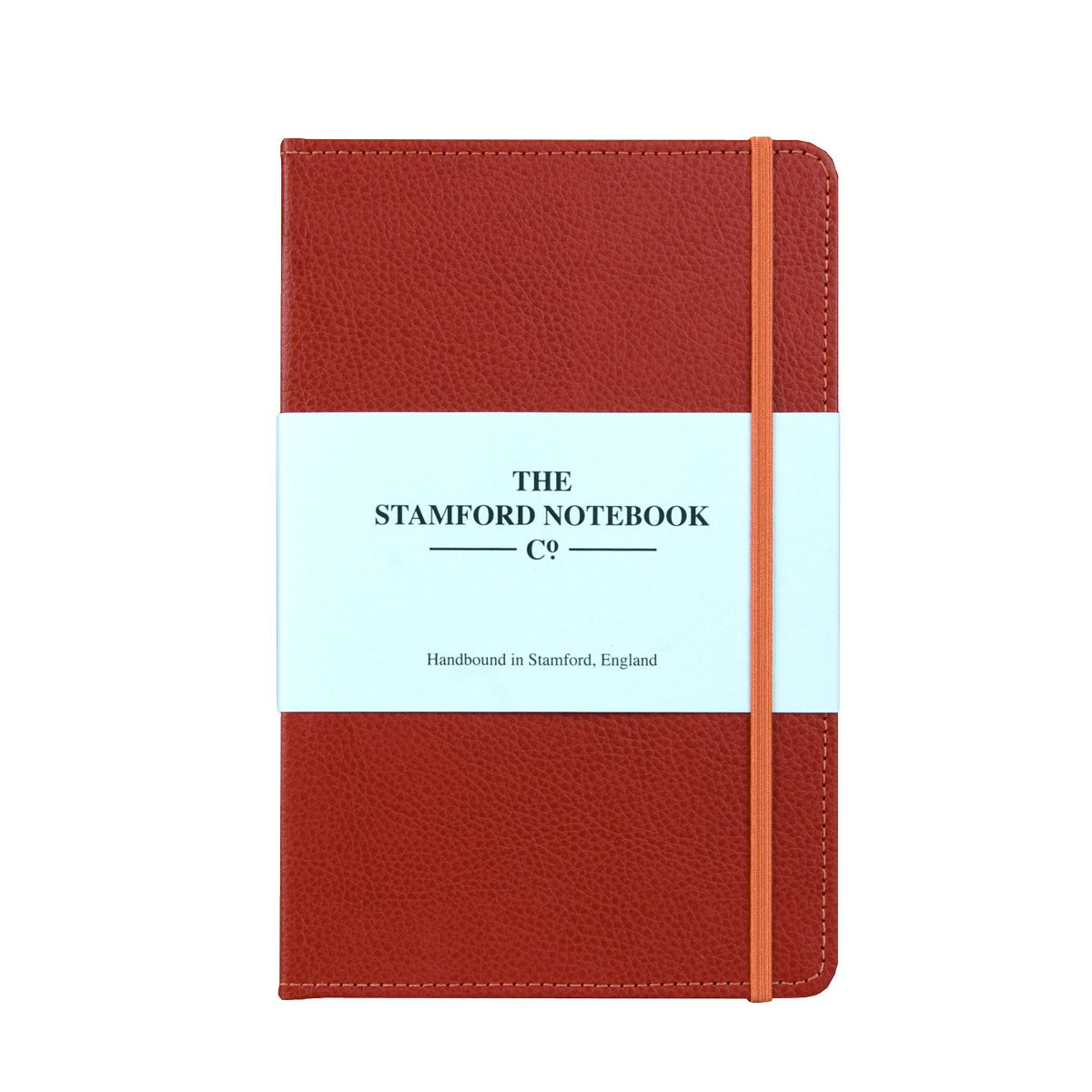Stitched Leather Notebook - Red