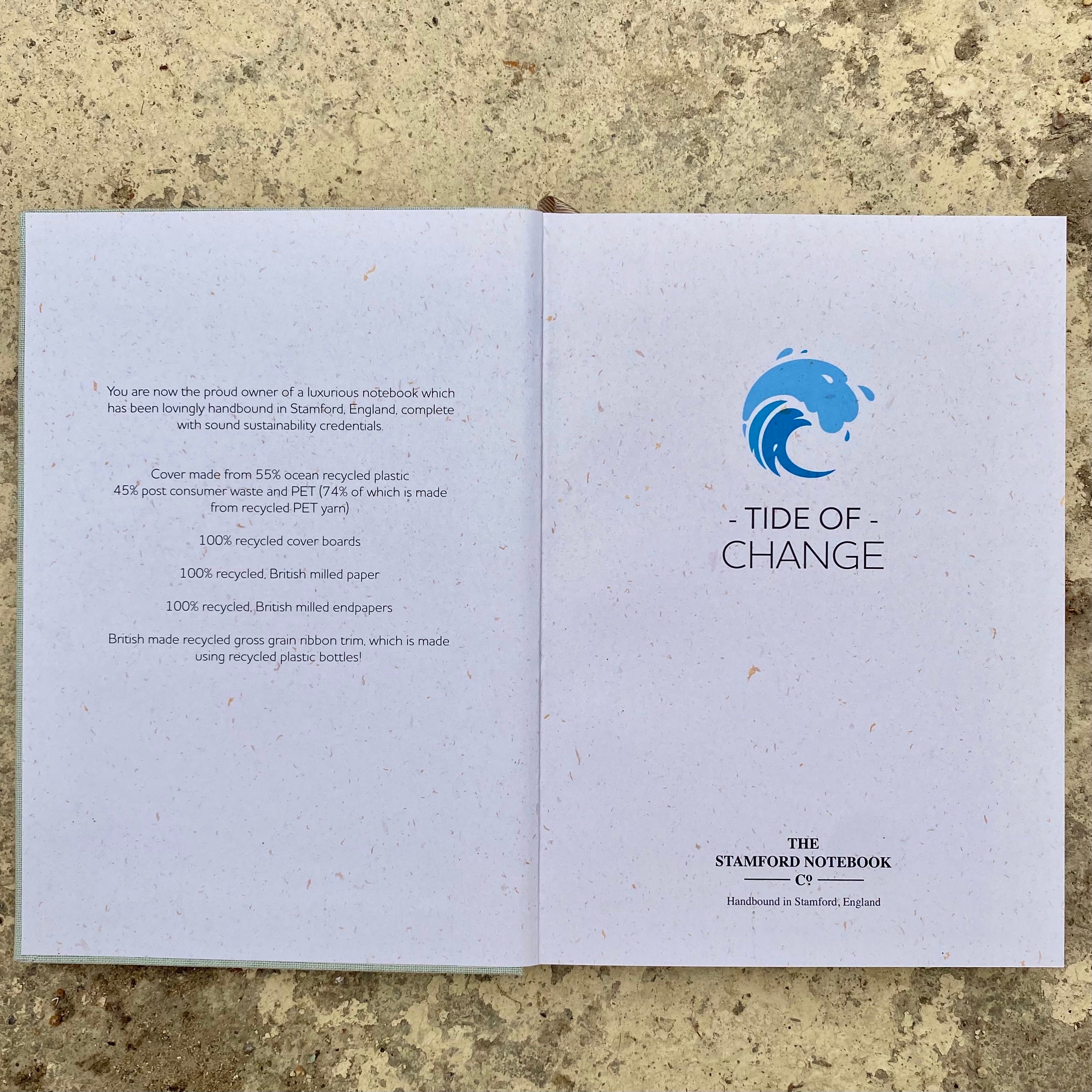 The Tide of Change Notebook - Seafoam