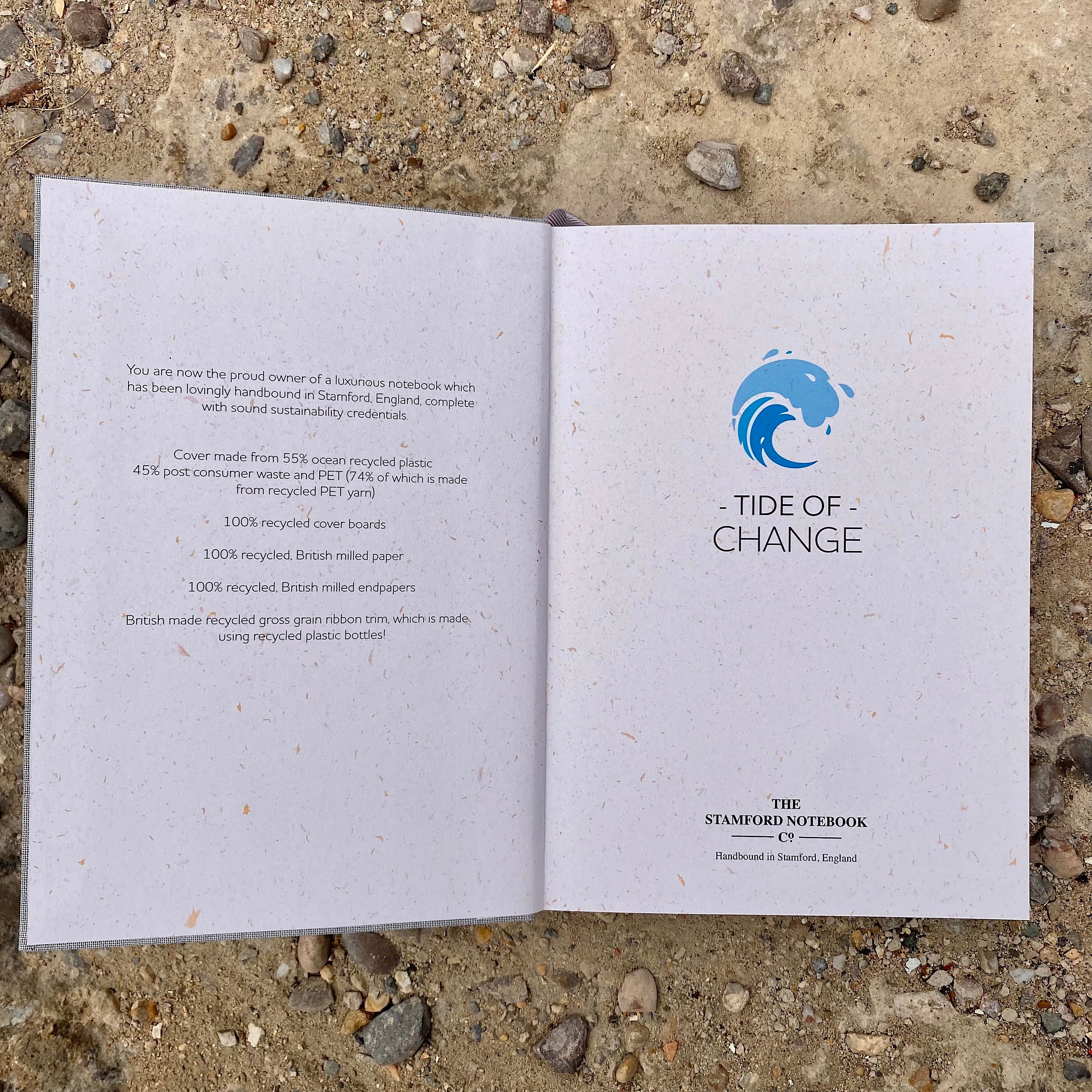 The Tide of Change Notebook - Ocean Mist