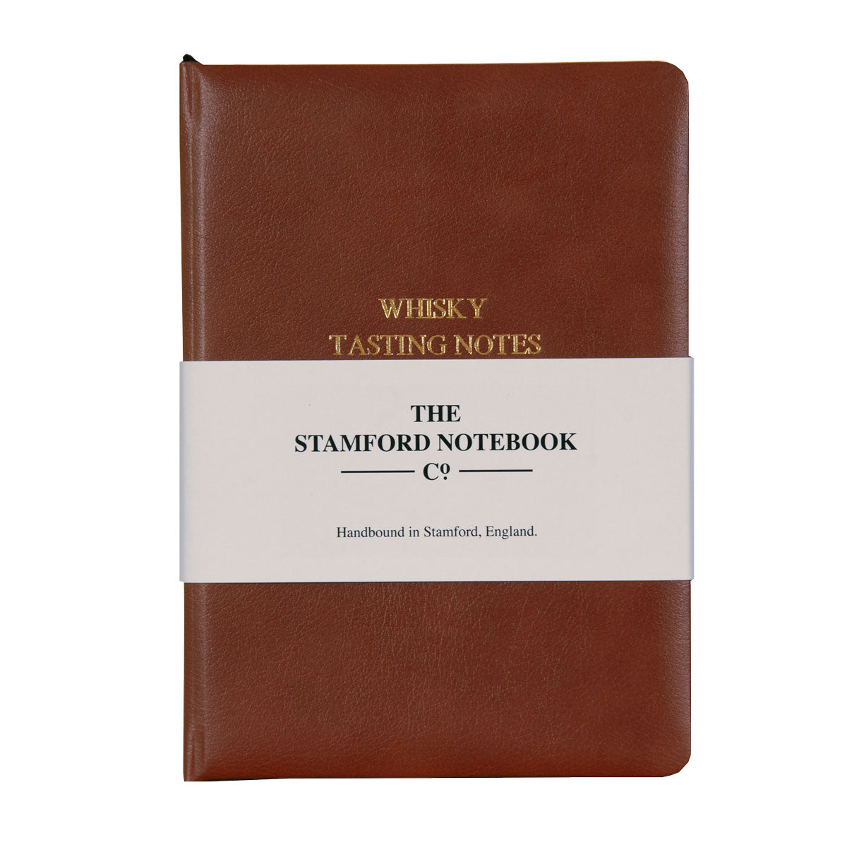 Whisky Tasting Journal Mid Brown Recycled Leather