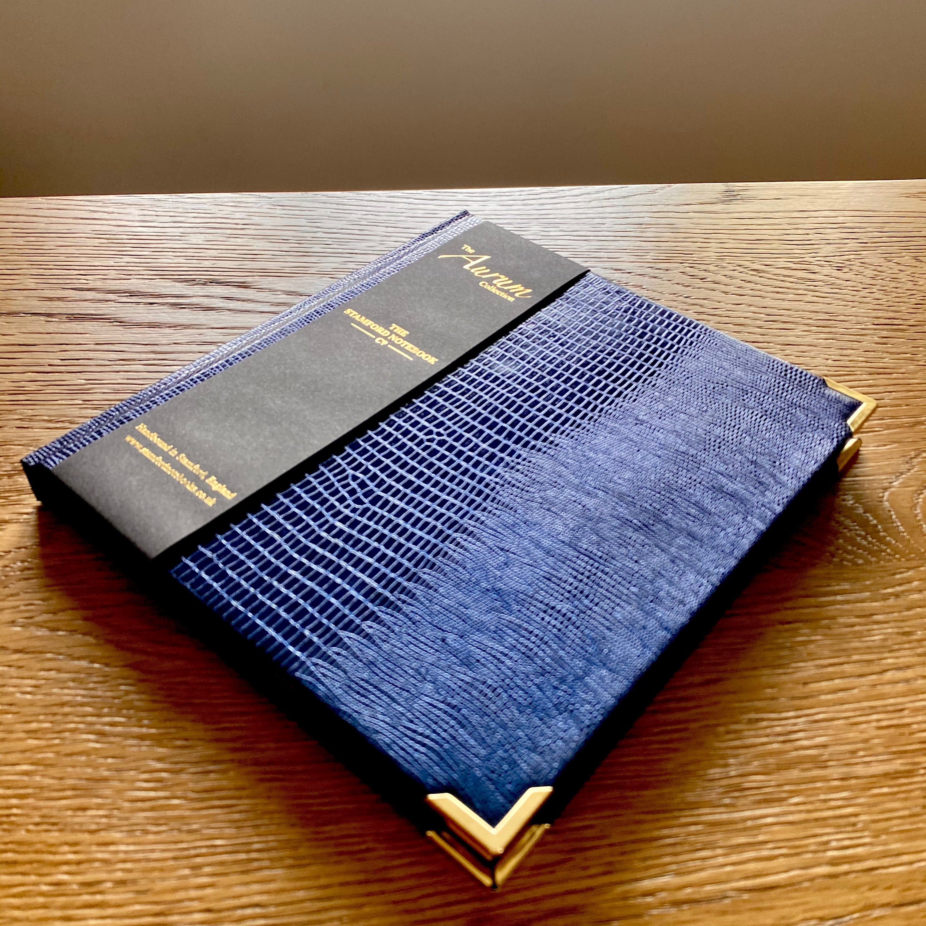 The Aurum Luxury Lay Flat Gilded Iguana Notebook
