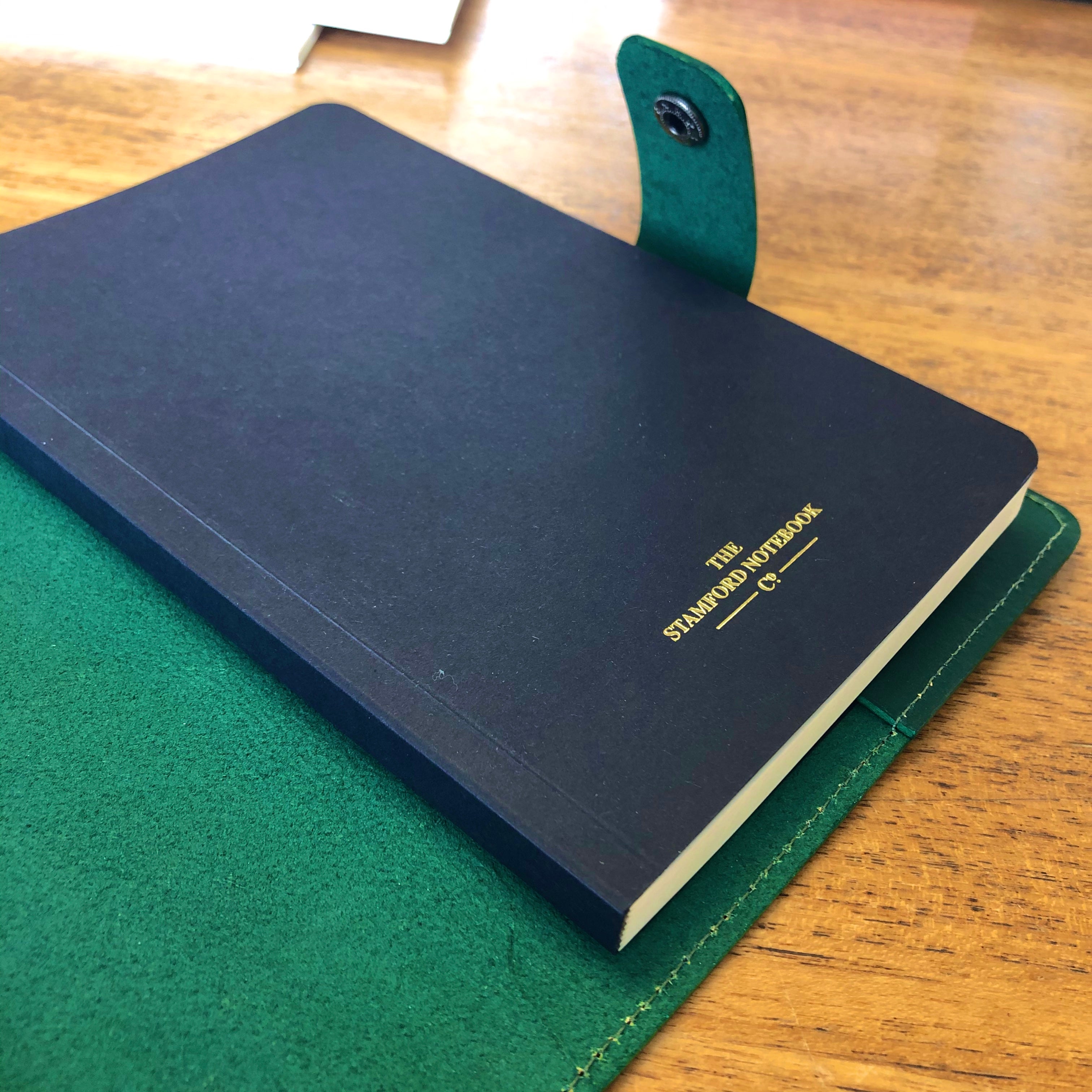 The Burghley Refillable Leather Journal Classic Range - Dark Green