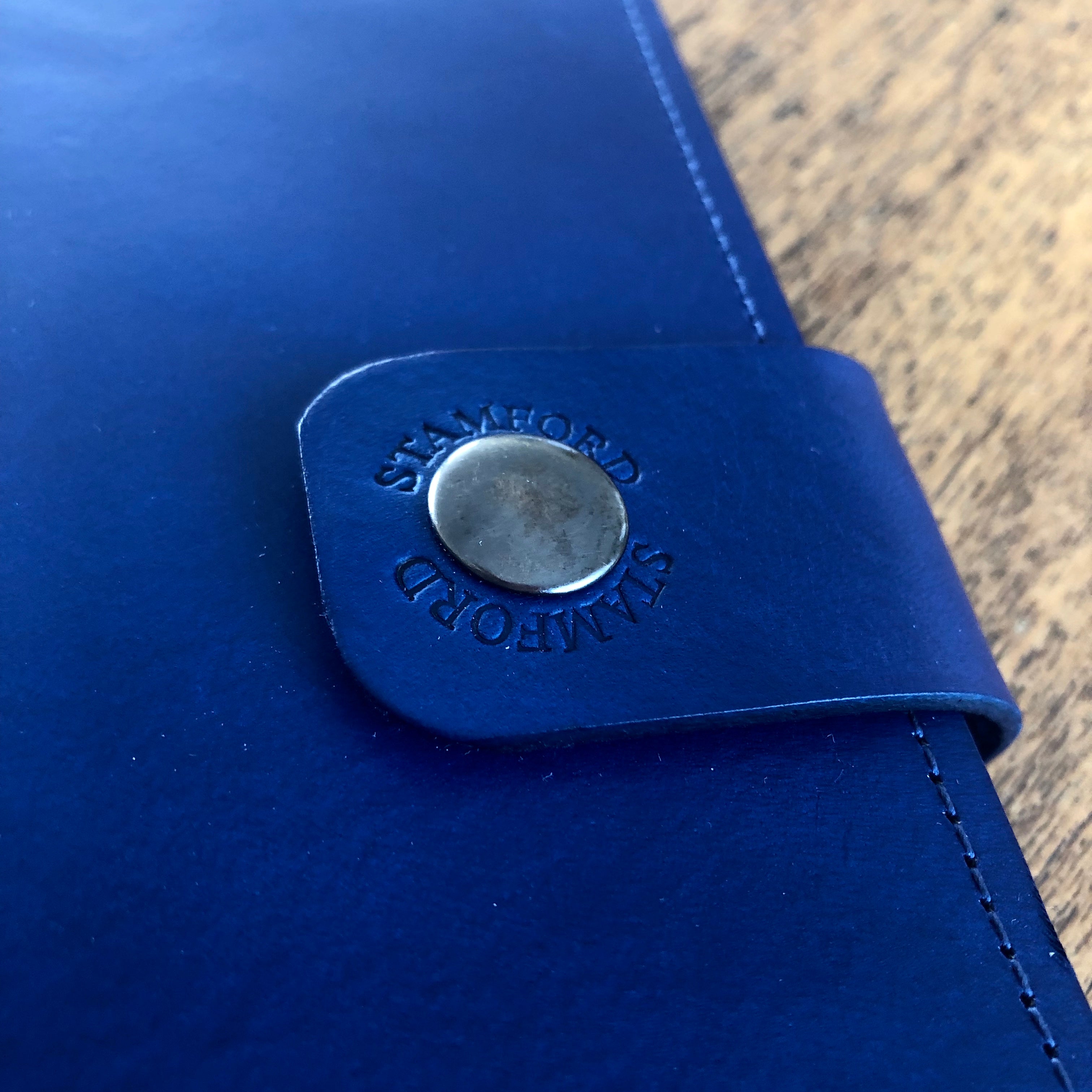 The Burghley Refillable Leather Journal Classic Range - Royal Blue