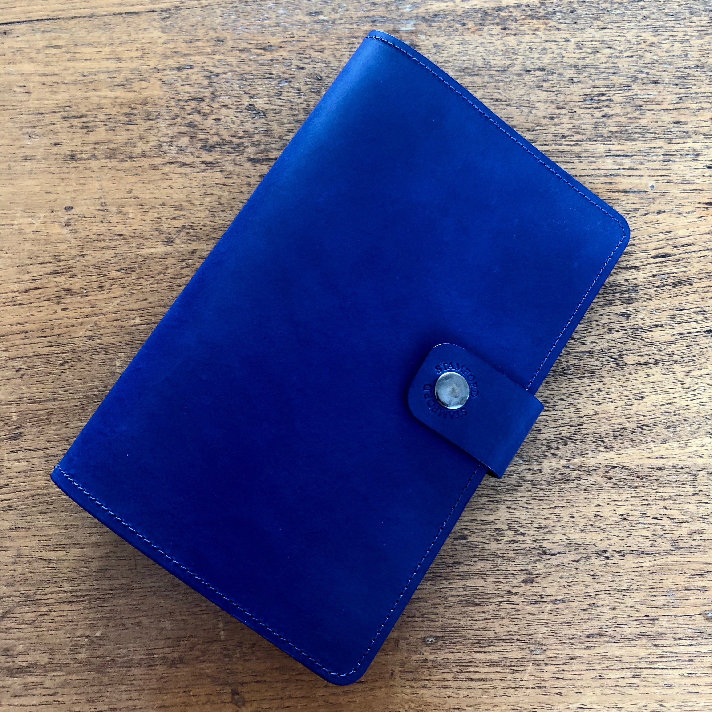 The Burghley Refillable Leather Journal Classic Range - Royal Blue