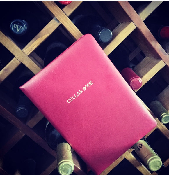 Leather Wine Cellar Book Navy Blue The Stamford Notebook Co.