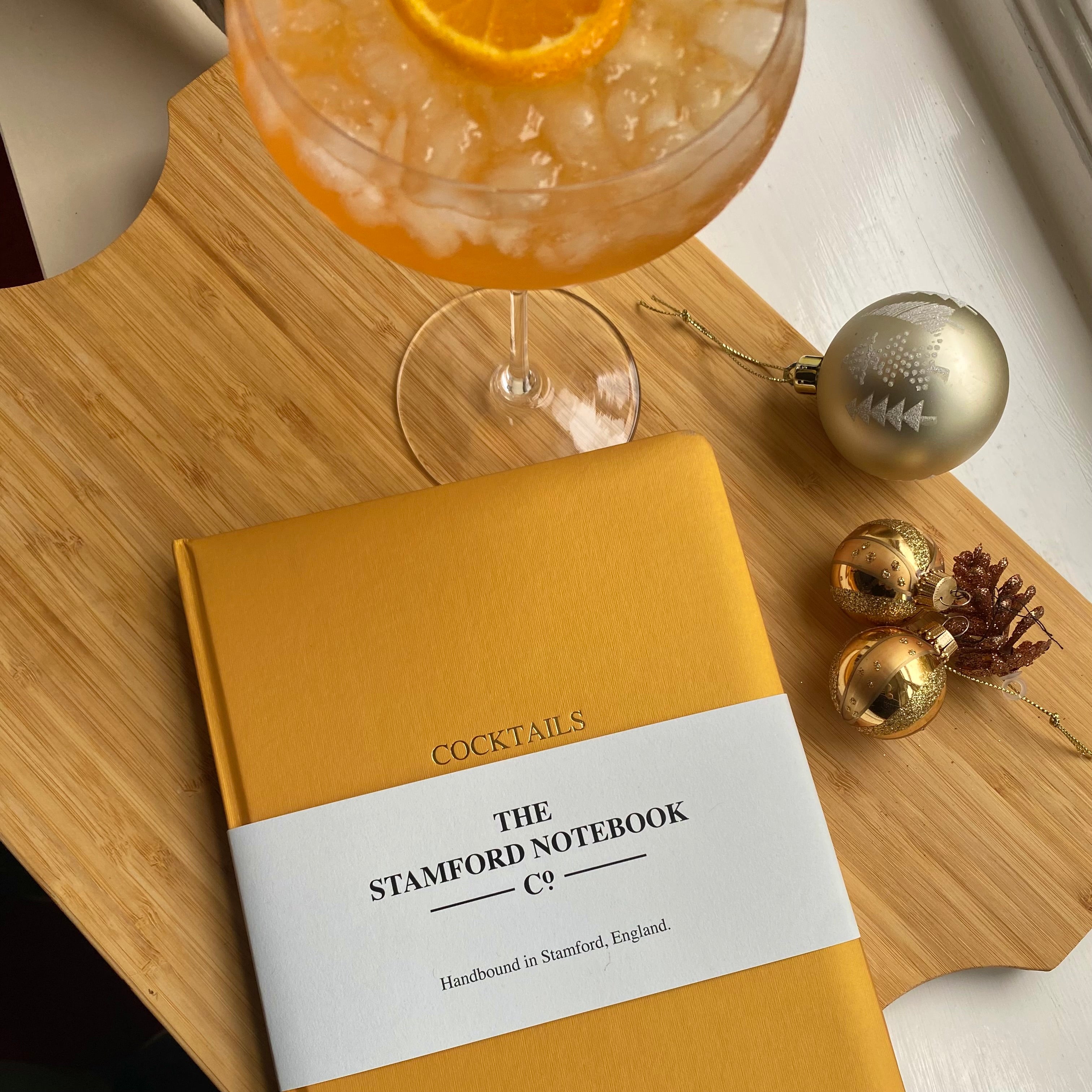Cocktail Recipe Journal - Gold