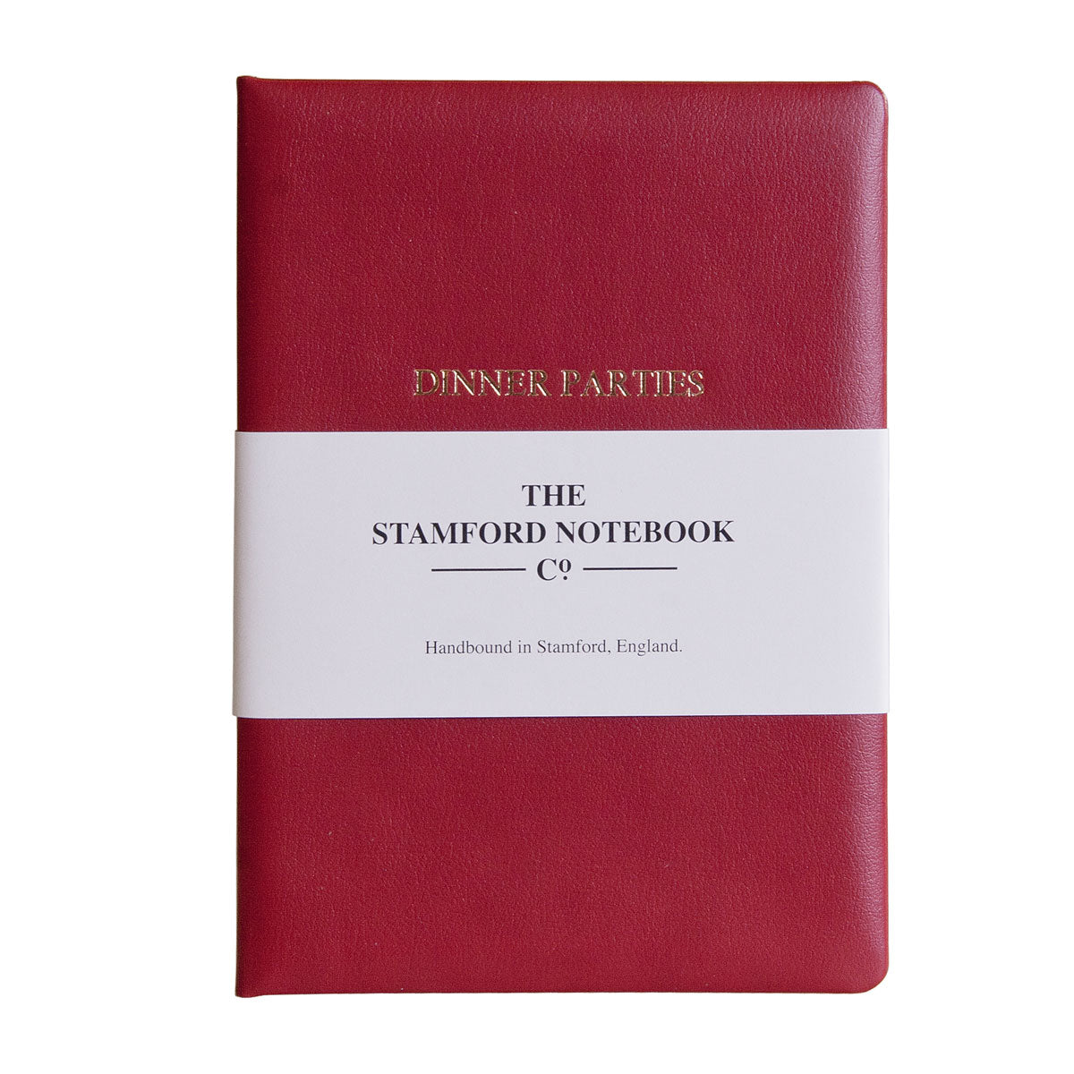Leather Dinner Party Book - Claret