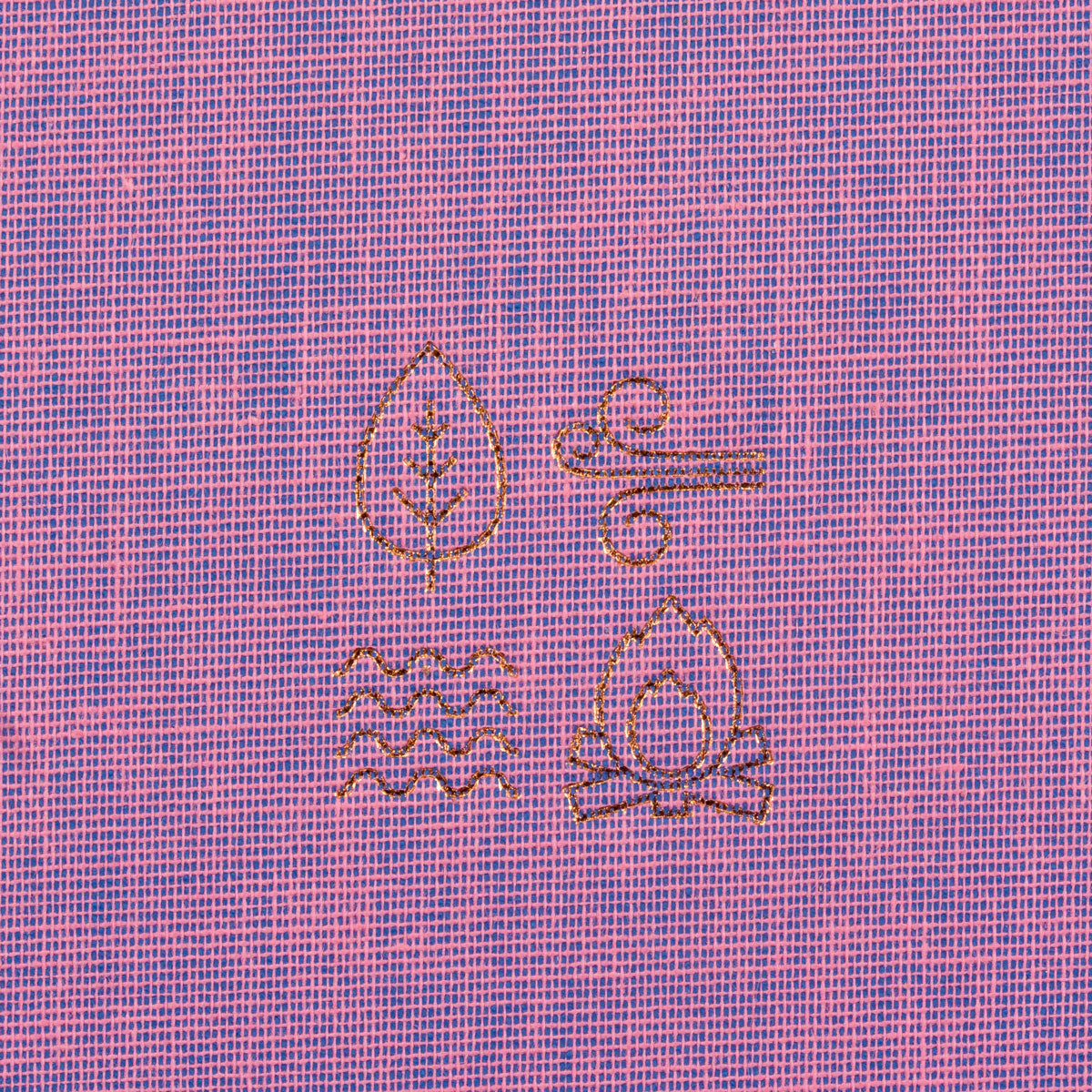 bronze foil embossed elements image on back cover