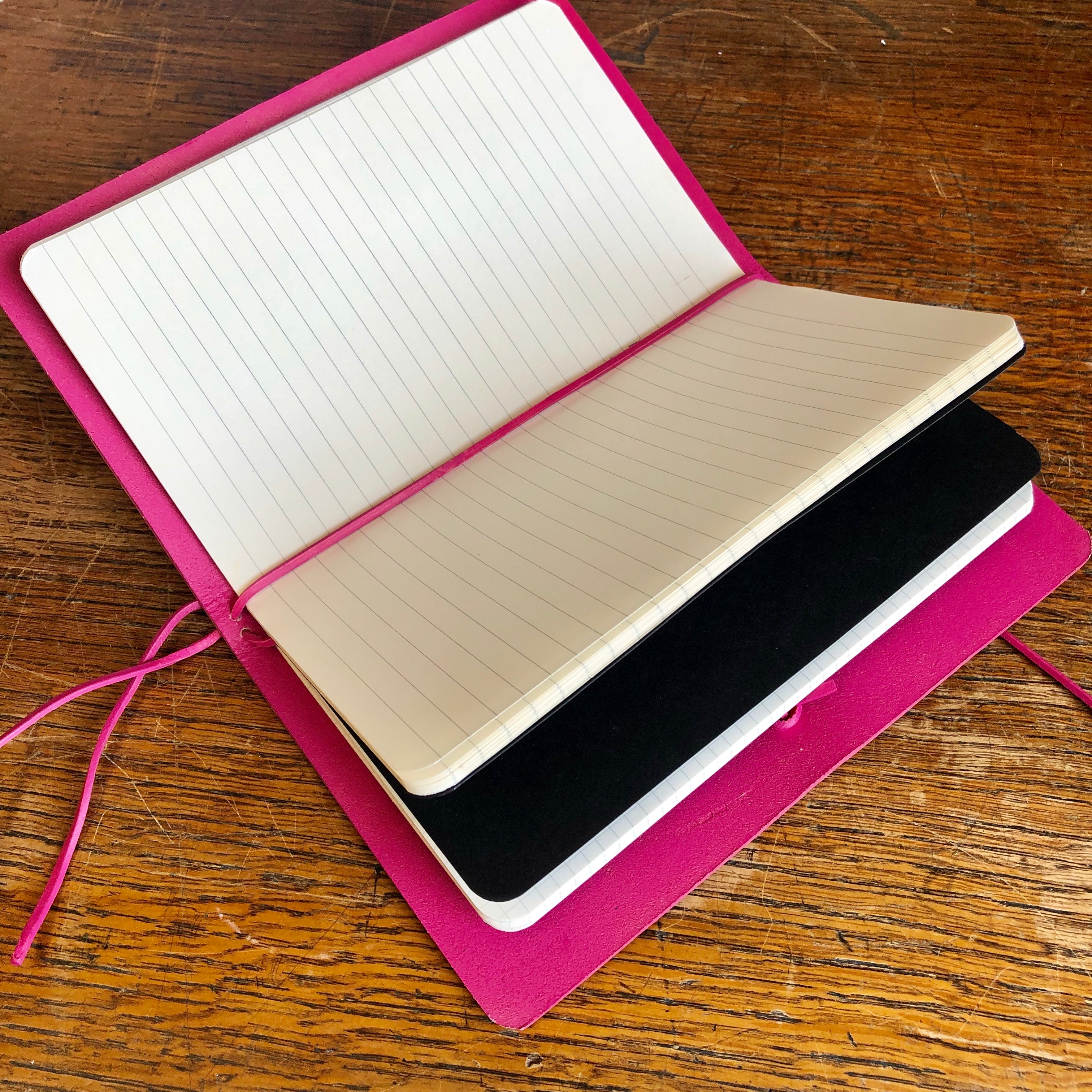 Internal Image Leather Refillable Travellers Journal
