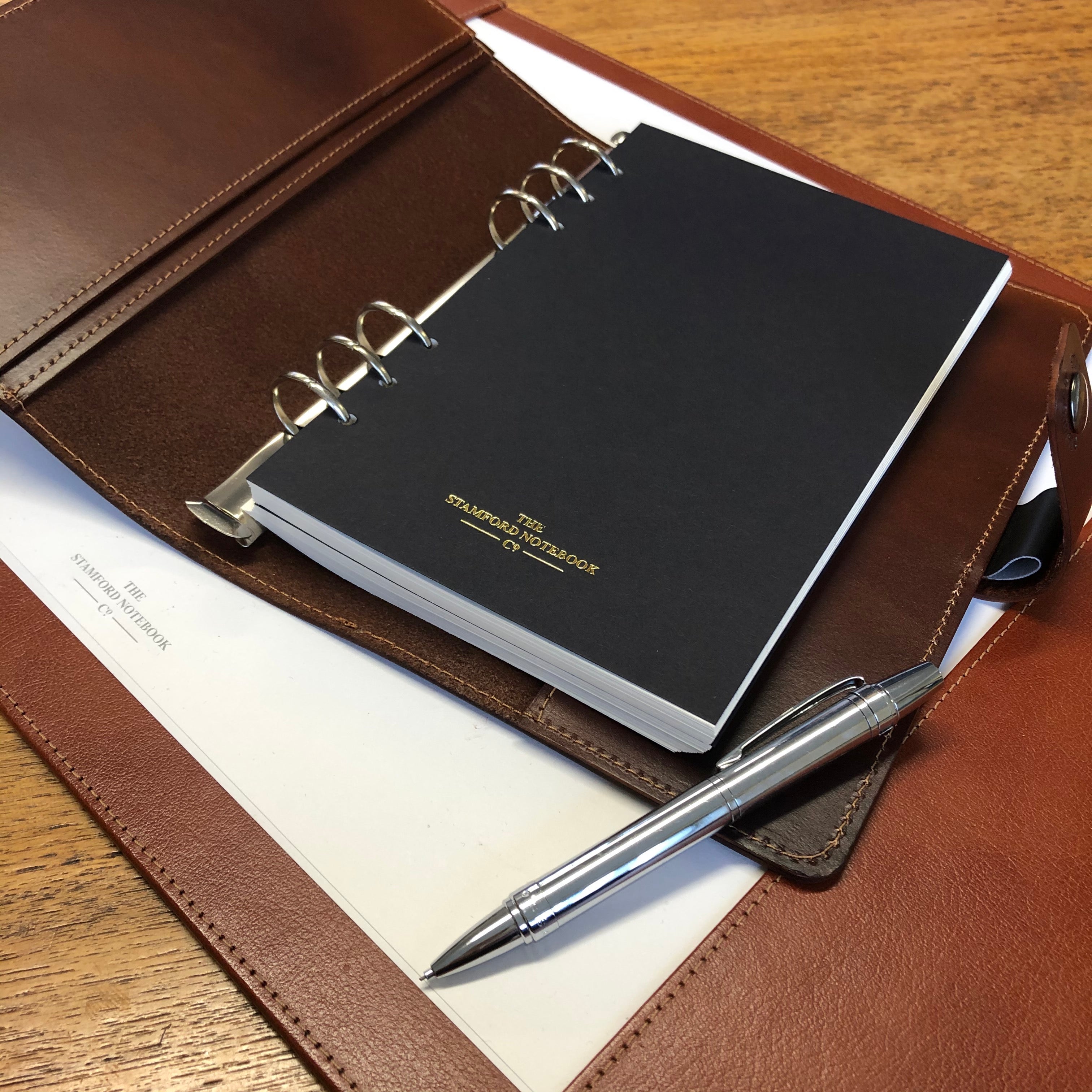 The Burghley Leather Organiser - Dark Brown