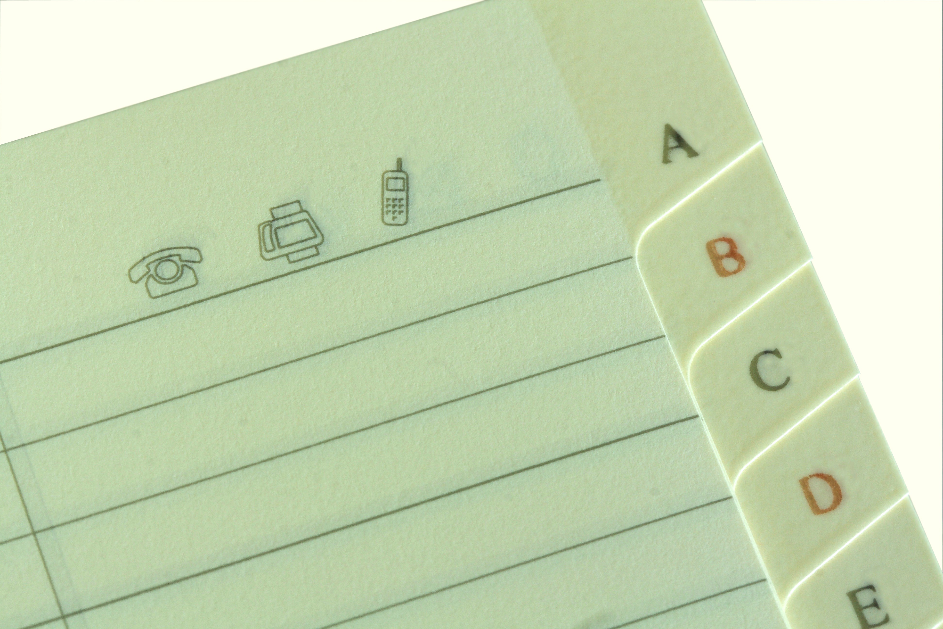 Page Layout of Address Book