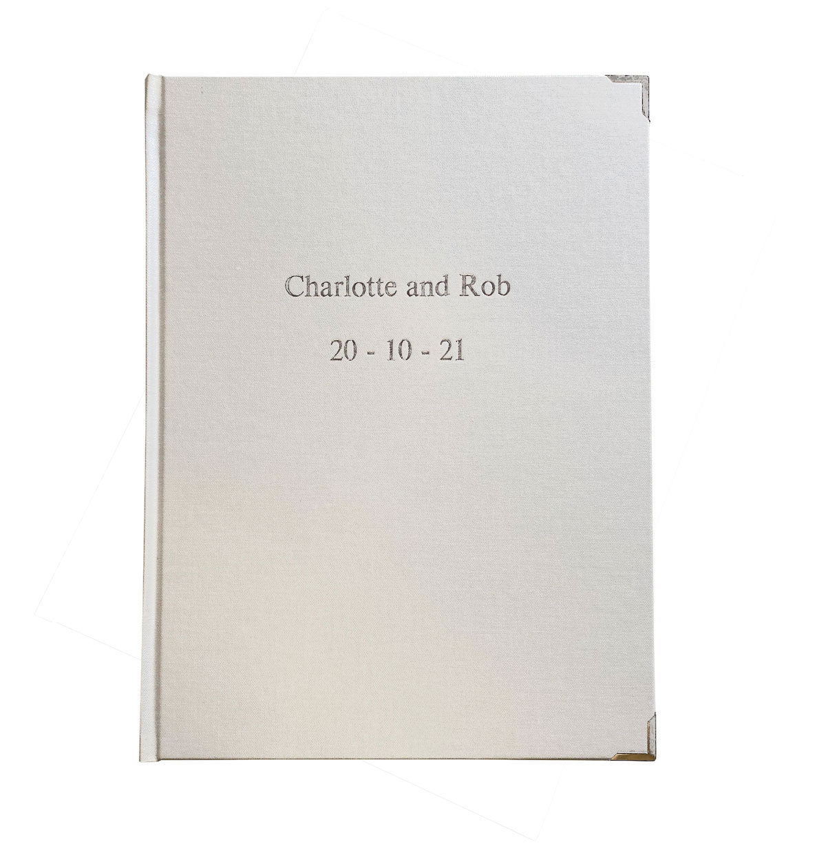 Personalised Pearl Buckram Wedding Photograph album