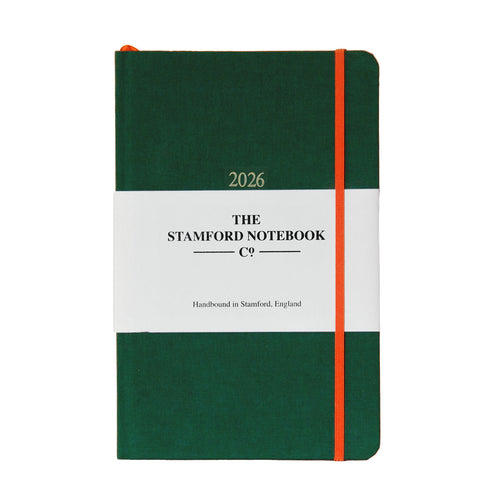 Woven Cloth Diary 2026 Bottle Green
