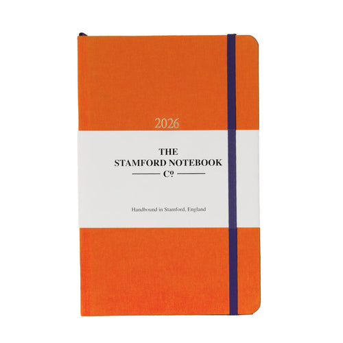 Woven Cloth 2026 Diary Tangerine