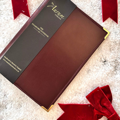 The Aurum Cahier Leather Journal Burgundy Christmas Gift Idea