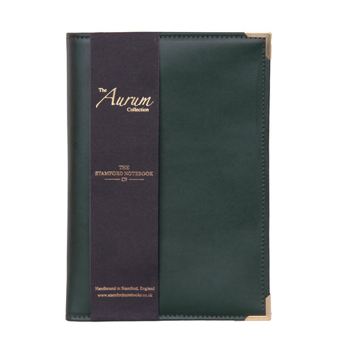 The Aurum Italian Leather Cahier Cover Green