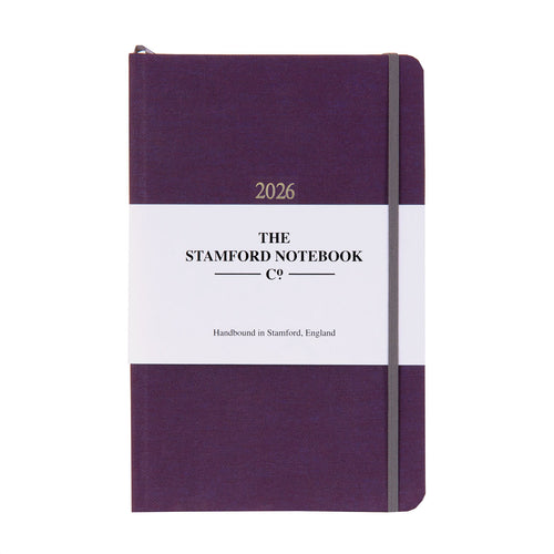 Natural Canvas Diary 2026 Aubergine
