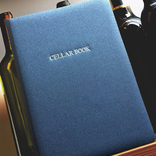 Blue Metallic Buckram Cellar Book