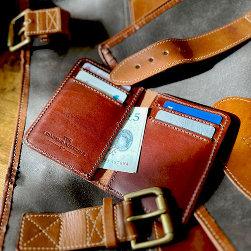 Handmade Leather Wallet - Chestnut