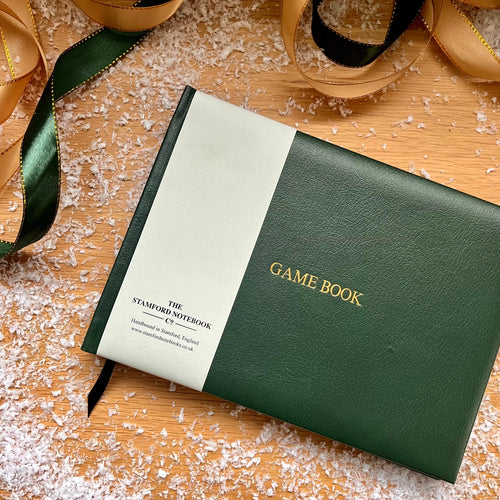 Green Leather Personalised Game Book Christmas Gift