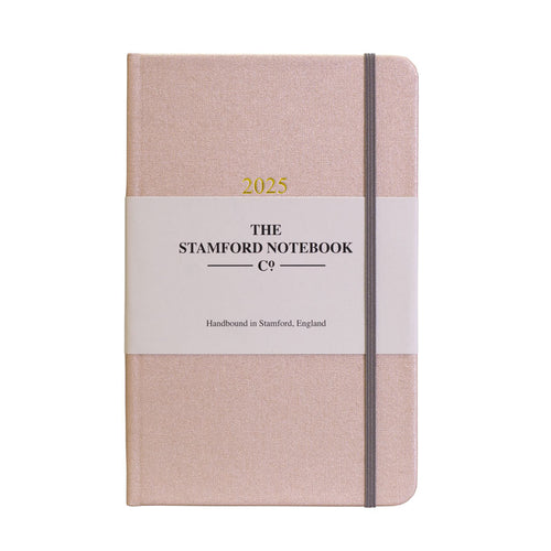 2025 Day to Page Buckram Diary - Champagne