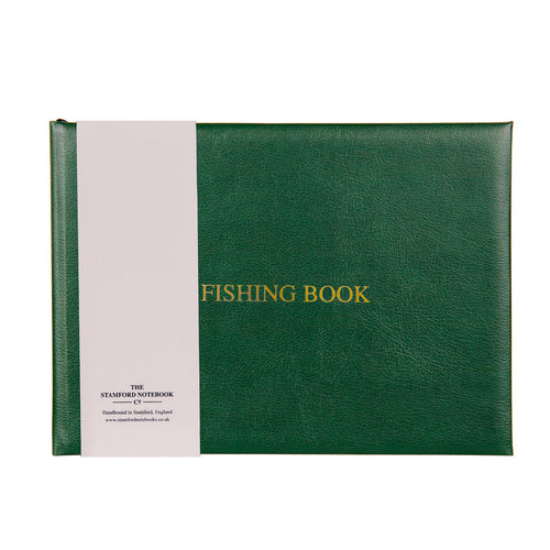 Leather Fishing Book - Green