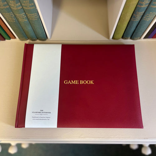 Leather Game Book Claret personalised Game Book
