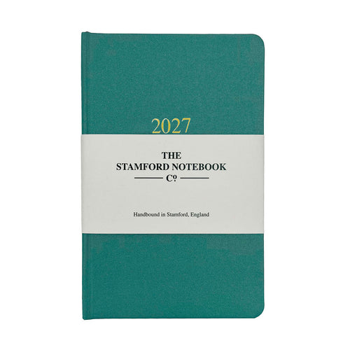 The Heritage Buckram Day to page Diary Eucalyptus 2027