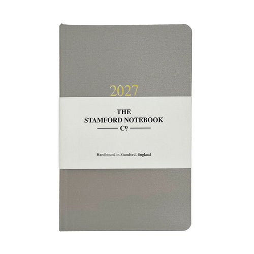 Heritage Buckram Day to page Diary Seal Grey 2027