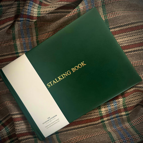 Deer Stalking Record Book in Green Leather