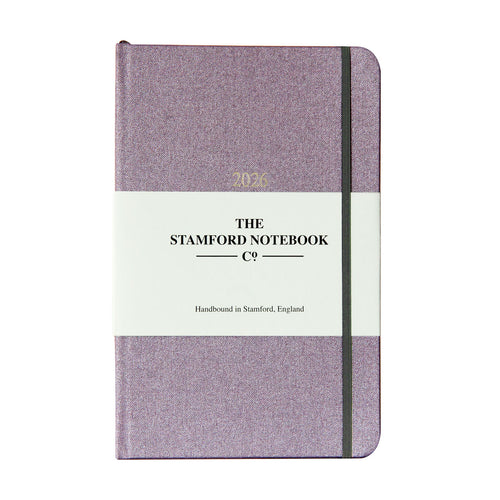 Lavender Metallic Buckram Diary 2026
