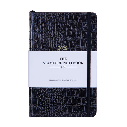 Mock Croc Diary 2026 Black