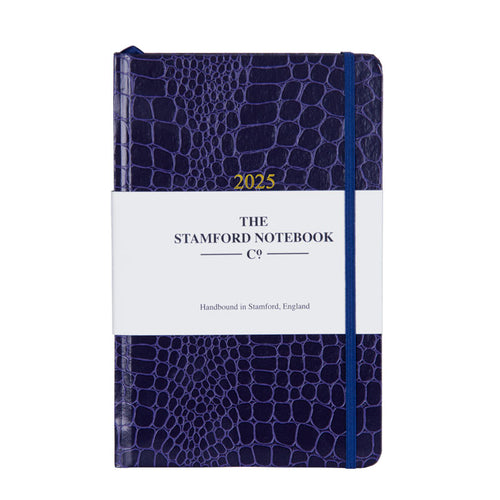 2025 Mock Croc Embossed Diary - Purple