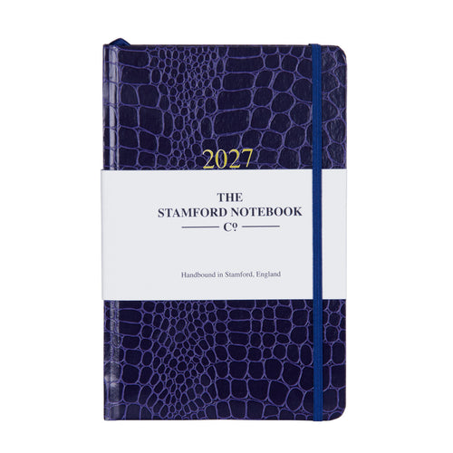 Mock croc 2027 diary in purple. Week to page and week to view