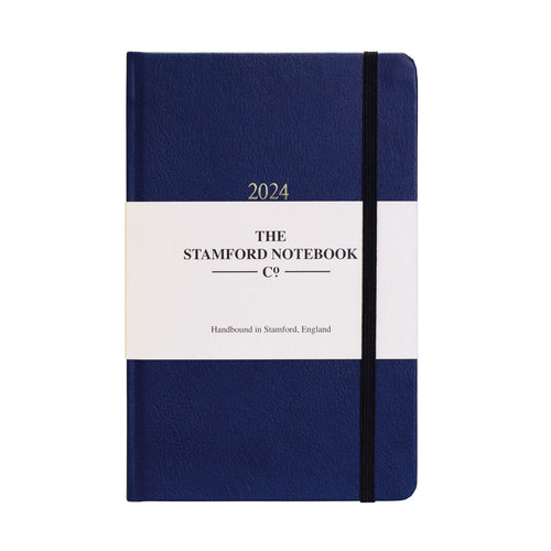 The Recycled Leather Diary - Royal Blue