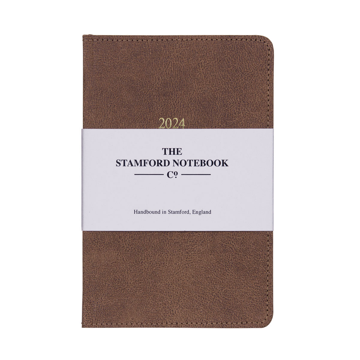 2024 Vintage Recycled Leather Diary Chestnut