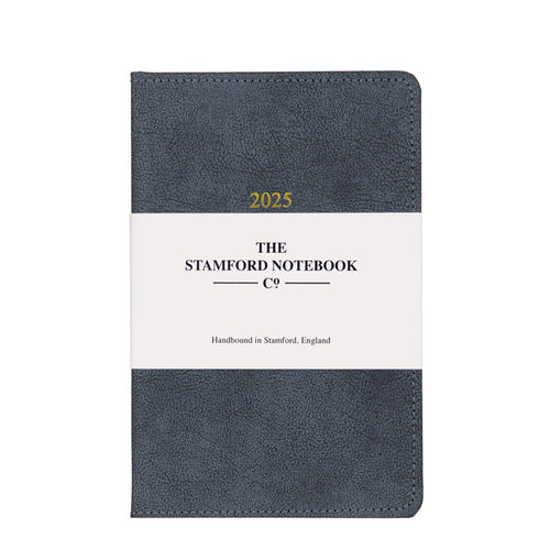 2025 Stitched Vintage Recycled Leather Diary - Petrol