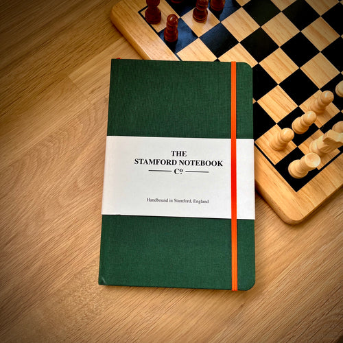 The Bottle Green Woven Cloth Notebook