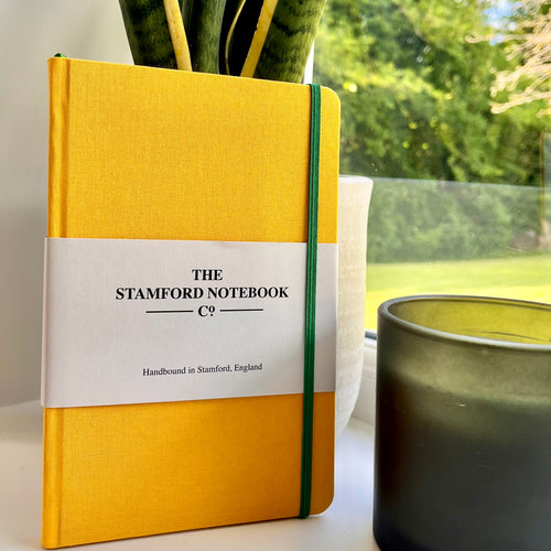 The Canary Yellow Woven Cloth Notebook