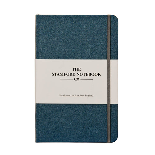 Sapphire metallic buckram Notebook