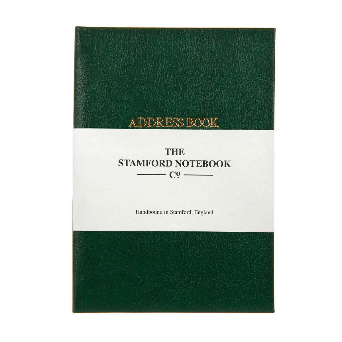 Green Recycled Leather Address Book