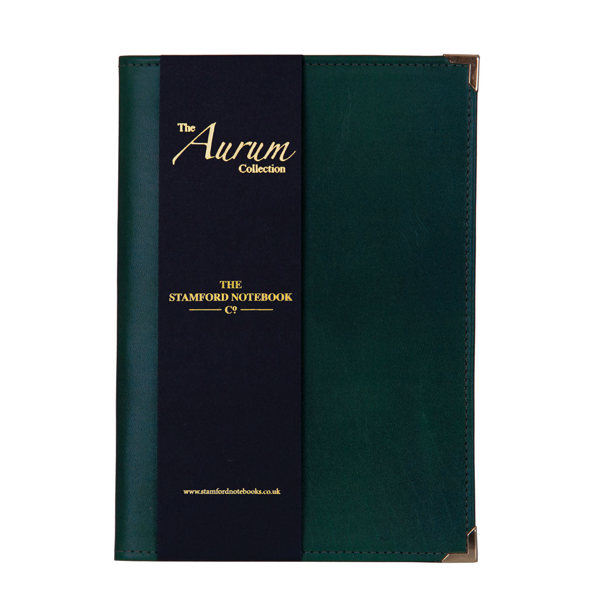 The Aurum Leather Cahier Cover Dark Green