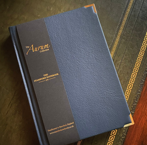 The Aurum Leather Notebook - Suffolk Blue