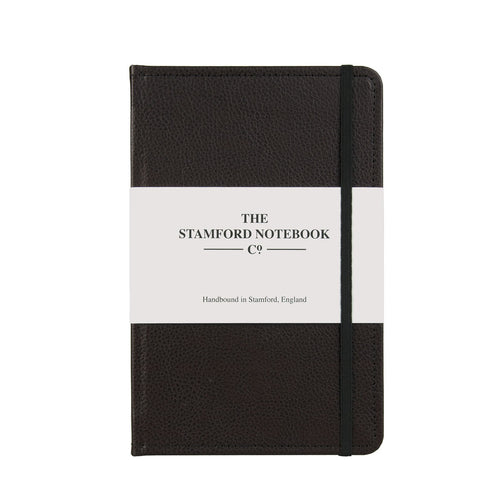 Stitched Leather Notebook - Dark Brown