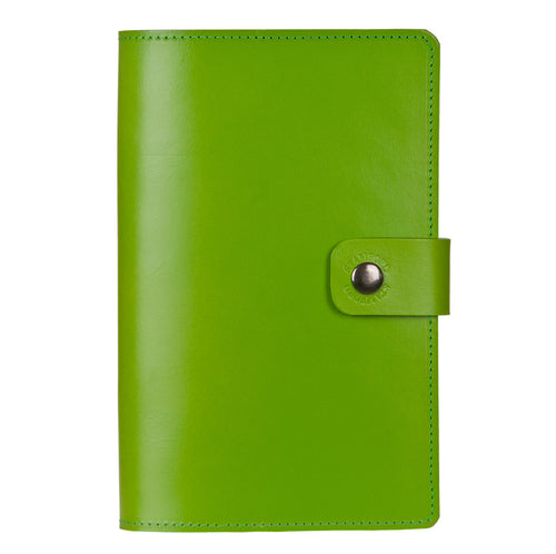Green Burghley leather refillable journal