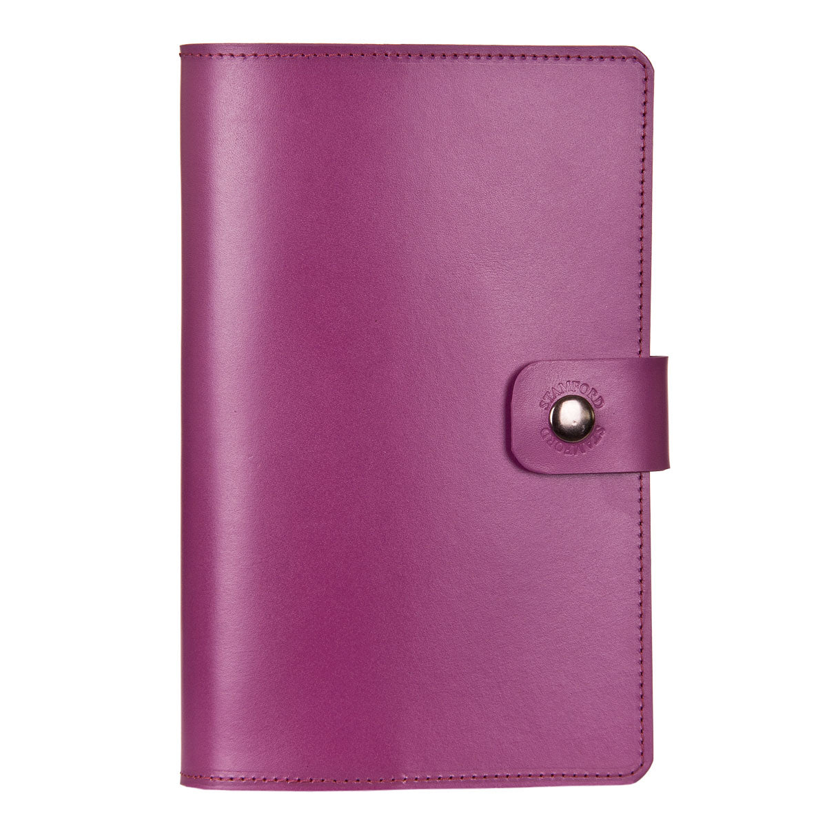 Purple Burghley leather refillable journal