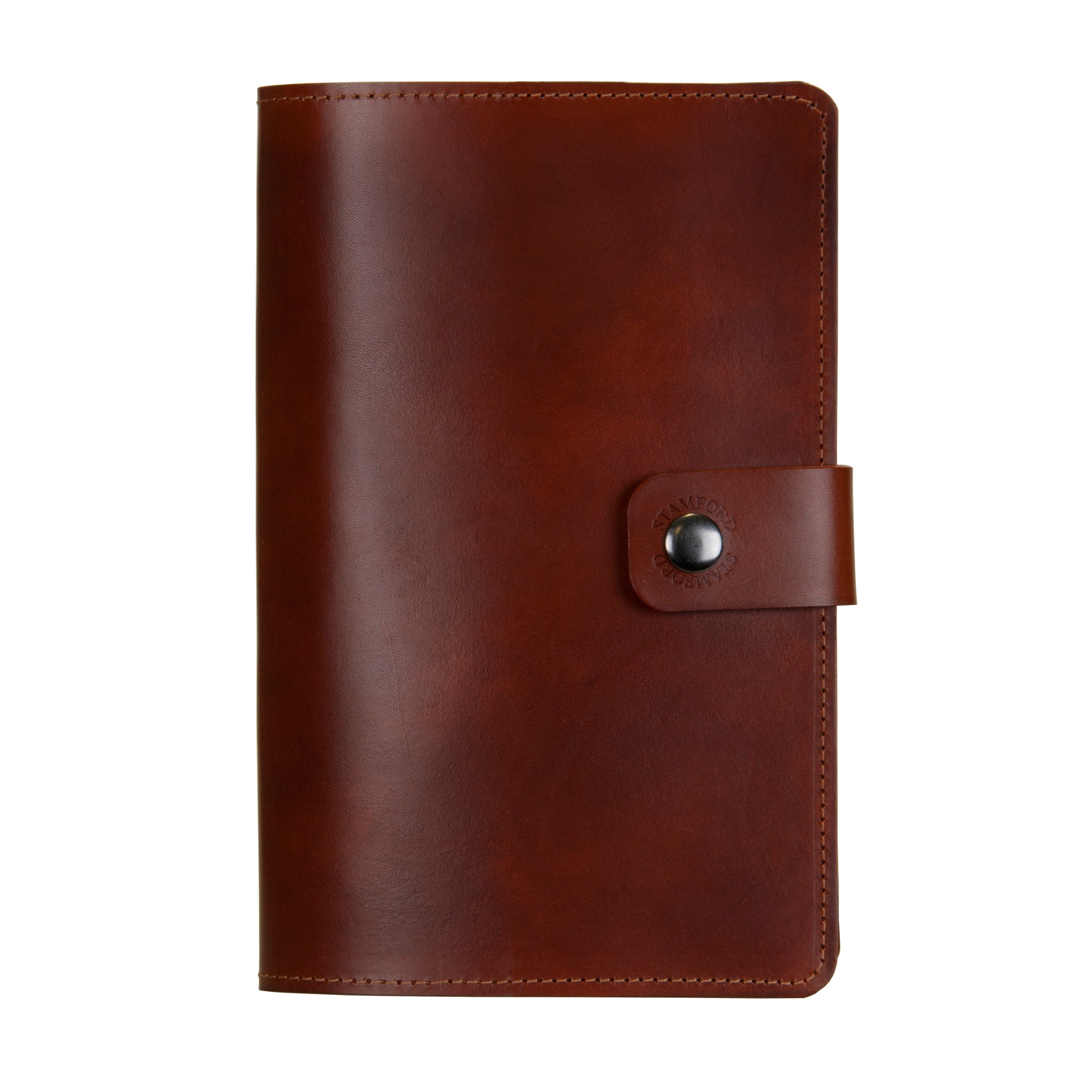 Mid Brown Burghley Leather Refillable Journal