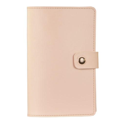 champagne Burghley leather refillable journal