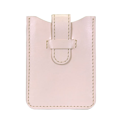 Leather Business Card Holder - Champagne