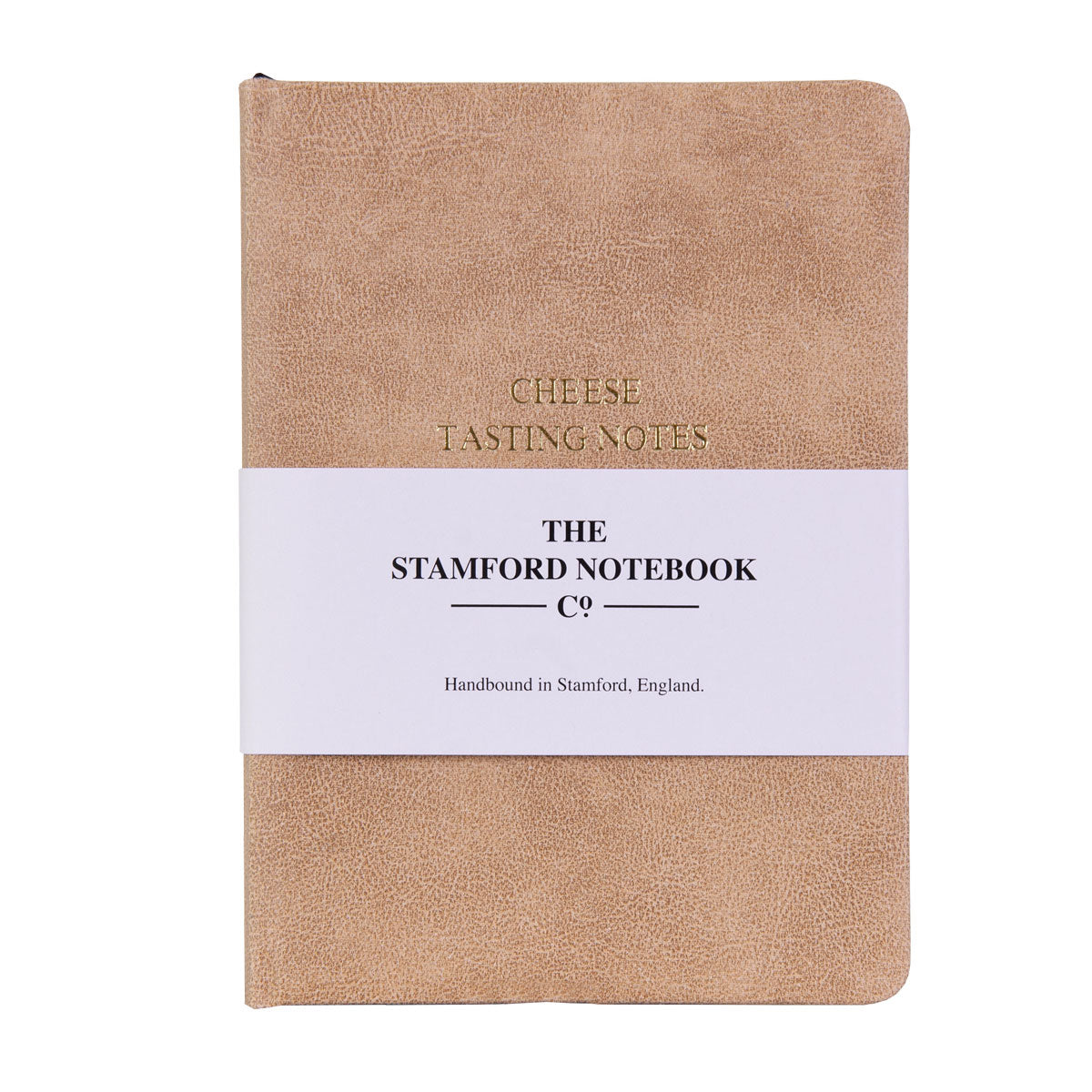 The Cheese Tasting Journal - Vintage recycled leather sand